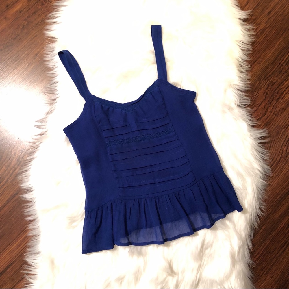 AEO • blue tank top